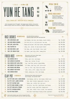 Fine Regional menu template preview