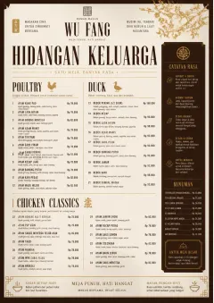 Family Style Feast menu template preview