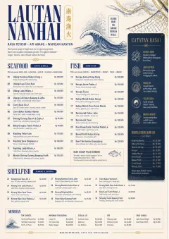 Coastal Regional menu template preview