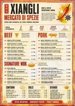 Spice Market Bold menu template preview