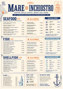 Coastal Regional menu template preview
