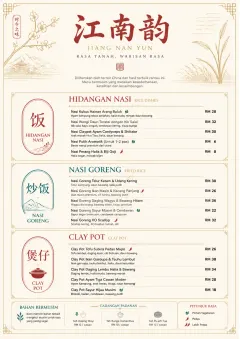 Fine Regional menu template preview