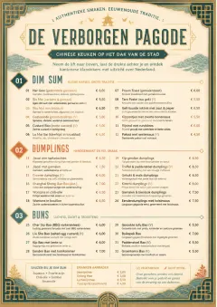 Heritage Tradition menu template preview