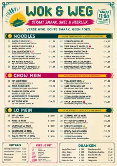 Street Stall Energy menu template preview
