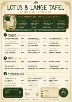 Family Style Feast menu template preview