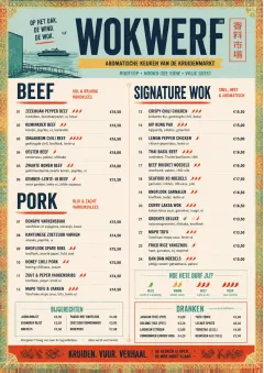 Spice Market Bold menu template preview