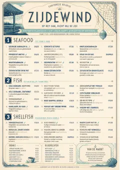 Coastal Regional menu template preview