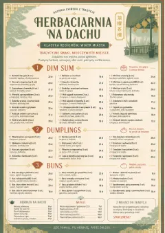 Heritage Tradition menu template preview