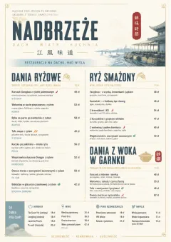 Fine Regional menu template preview