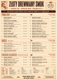 Family Style Feast menu template preview