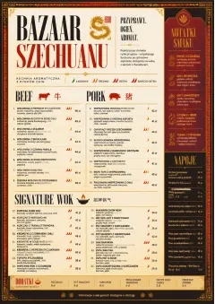 Spice Market Bold menu template preview