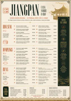 Heritage Tradition menu template preview
