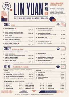 Modern Fusion menu template preview