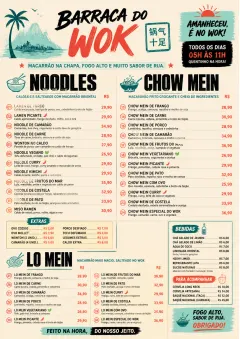 Street Stall Energy menu template preview