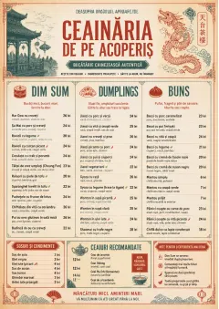 Heritage Tradition menu template preview