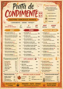 Spice Market Bold menu template preview