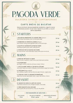 Chef Carte Brève menu template preview