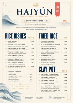 Fine Regional menu template preview