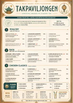 Family Style Feast menu template preview