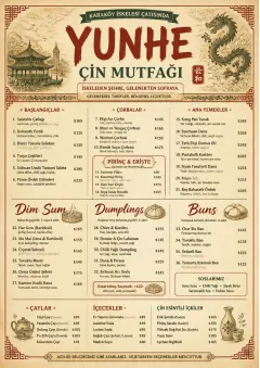 Heritage Tradition menu template preview