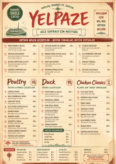 Family Style Feast menu template preview