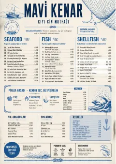 Coastal Regional menu template preview