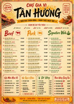 Spice Market Bold menu template preview
