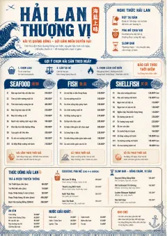 Coastal Regional menu template preview