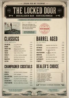 Prohibition Era menu template preview