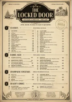 Prohibition Era menu template preview