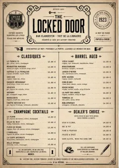 Prohibition Era menu template preview