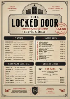 Prohibition Era menu template preview