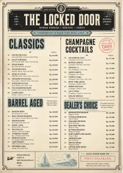 Prohibition Era menu template preview