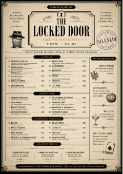 Prohibition Era menu template preview