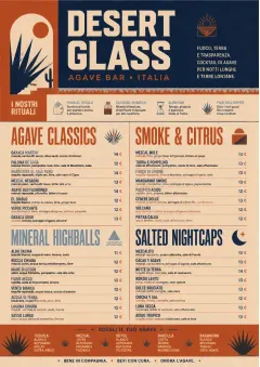 Desert Agave menu template preview