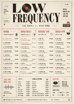 Tokyo Listening Bar menu template preview
