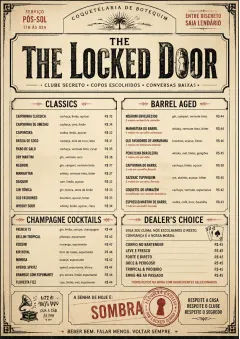 Prohibition Era menu template preview