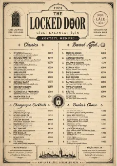 Prohibition Era menu template preview