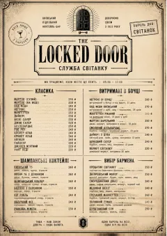 Prohibition Era menu template preview