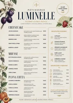 Seasonal Pastry menu template preview