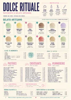 Gelato Bright menu template preview