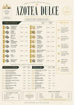 Cafe Dessert Case menu template preview