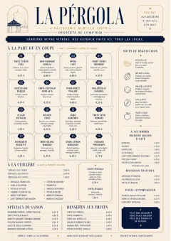 Cafe Dessert Case menu template preview
