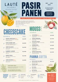 Seasonal Pastry menu template preview