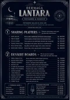 Midnight Sweets menu template preview