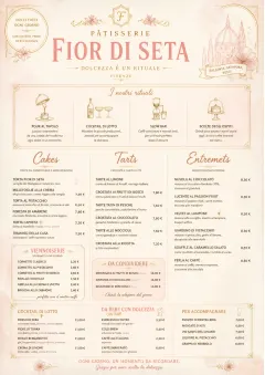 Patisserie Elegant menu template preview