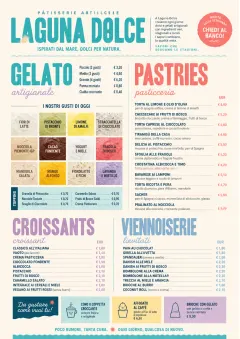 Gelato Bright menu template preview