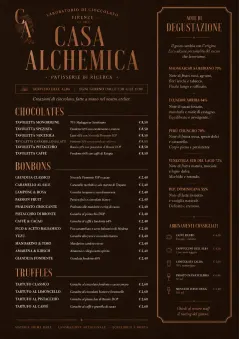 Chocolate Atelier menu template preview