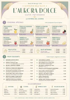 Cafe Dessert Case menu template preview