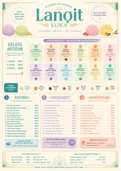 Gelato Bright menu template preview